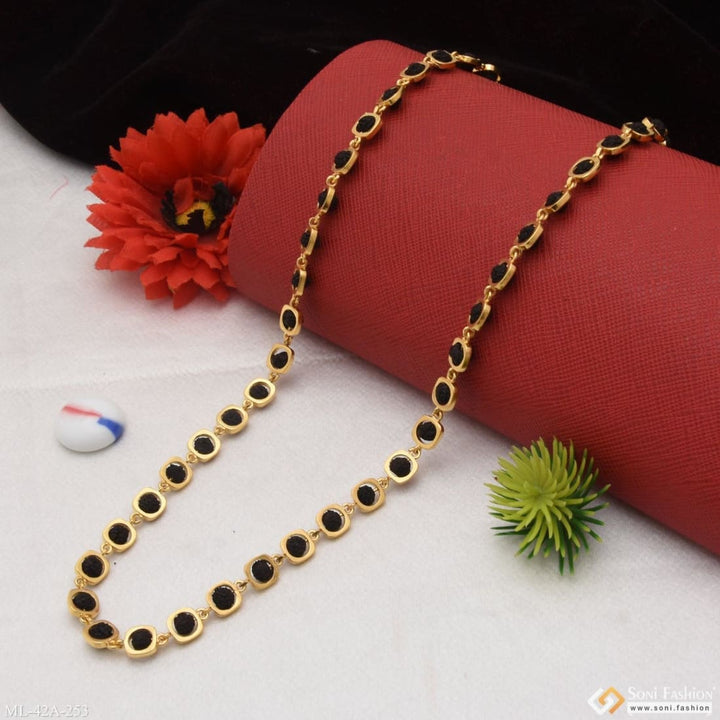 1 Gram Gold Forming Lovely Design High-quality Rudraksha