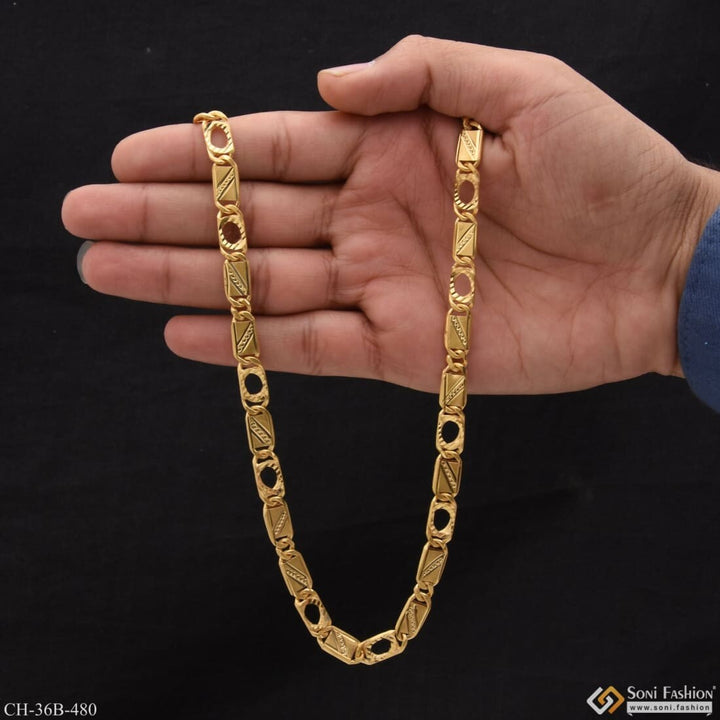 1 Gram Gold Forming Nawabi Gorgeous Design Plated Chain