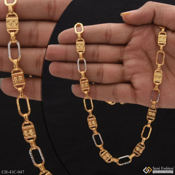 1 Gram Gold Forming Nawabi Lovely Design High-quality Chain