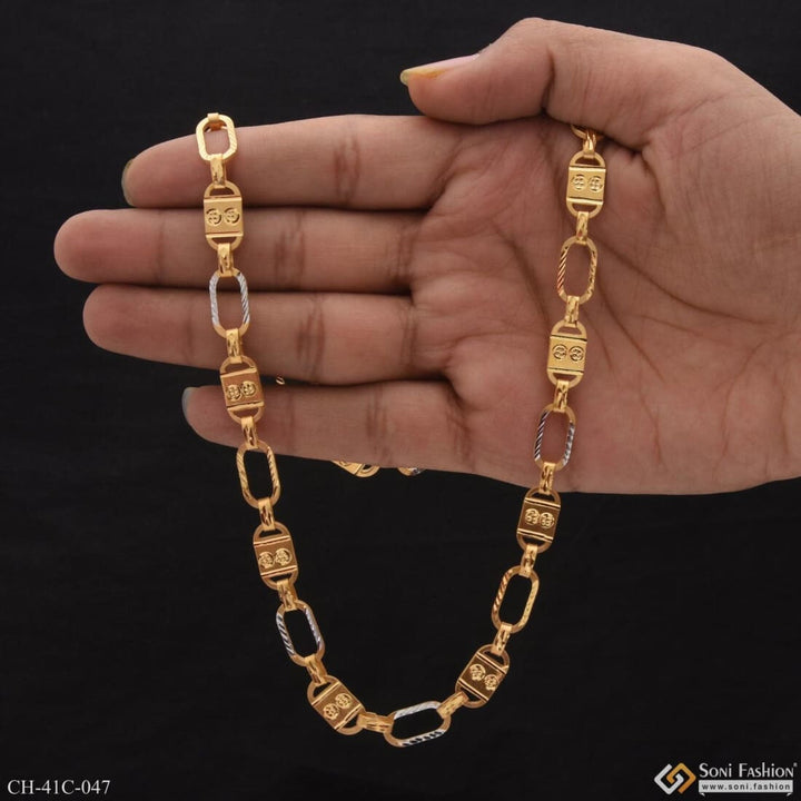 1 Gram Gold Forming Nawabi Lovely Design High-quality Chain