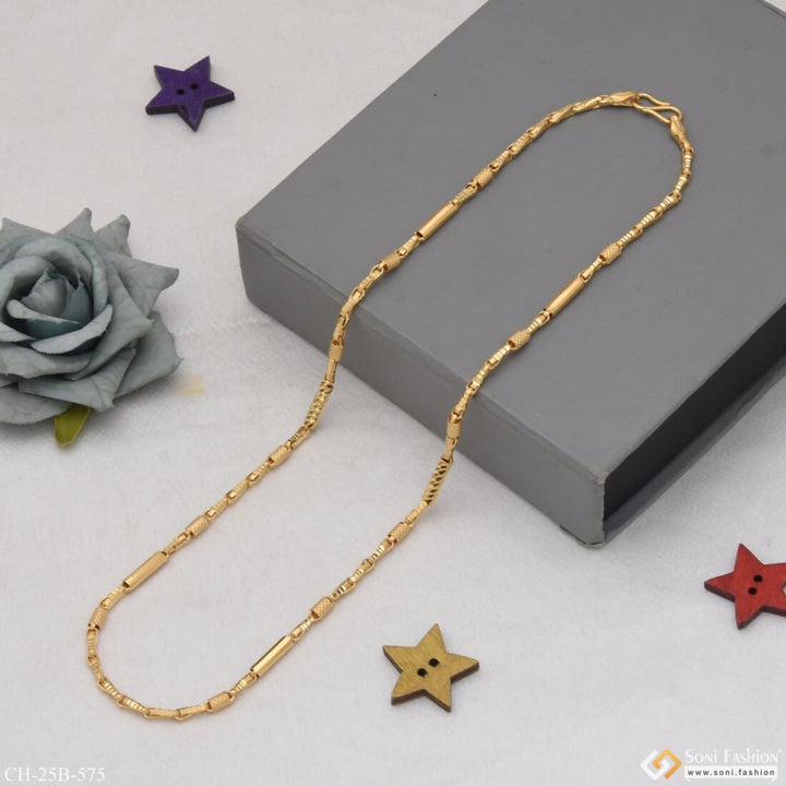 1 Gram Gold Forming Pipe Sophisticated Design Plated Chain