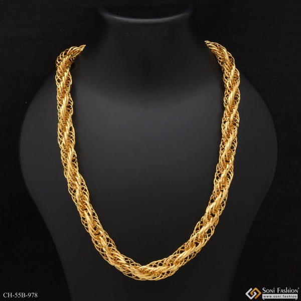 1 Gram Gold Forming Rassa Stylish Design Best Quality Chain