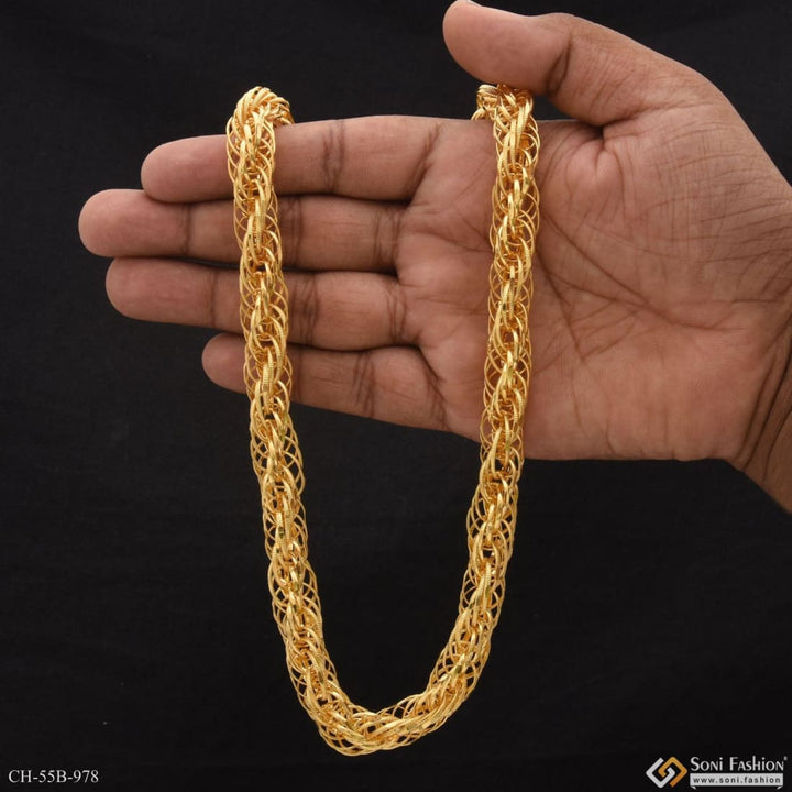 1 Gram Gold Forming Rassa Stylish Design Best Quality Chain