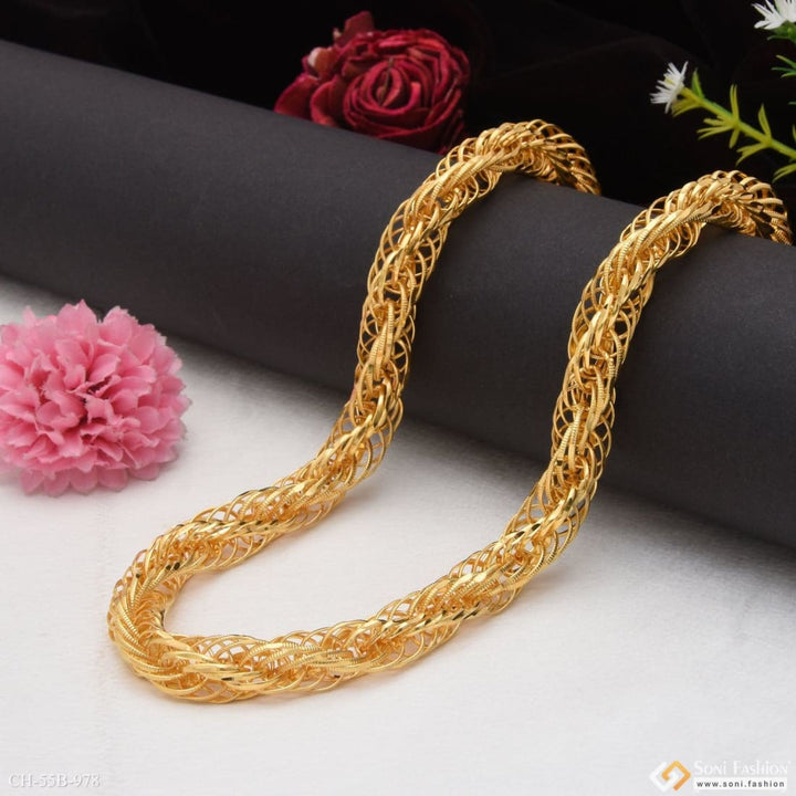 1 Gram Gold Forming Rassa Stylish Design Best Quality Chain