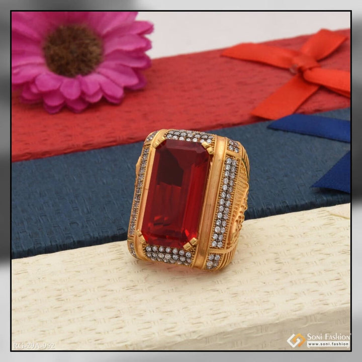 1 Gram Gold Forming Red Colour Jaguar With Diamond Plated