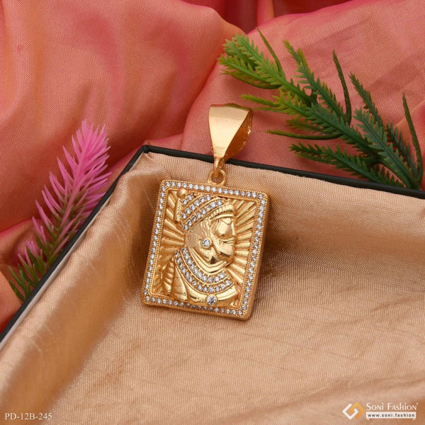 Buy morir Micron Gold Plated Brass Chhatrapati Shivaji Maharaj Pendant with  Chain (Men and Women) Online at Best Prices in India - JioMart.