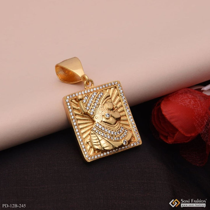 1 Gram Gold Forming Shivaji Maharaj With Diamond