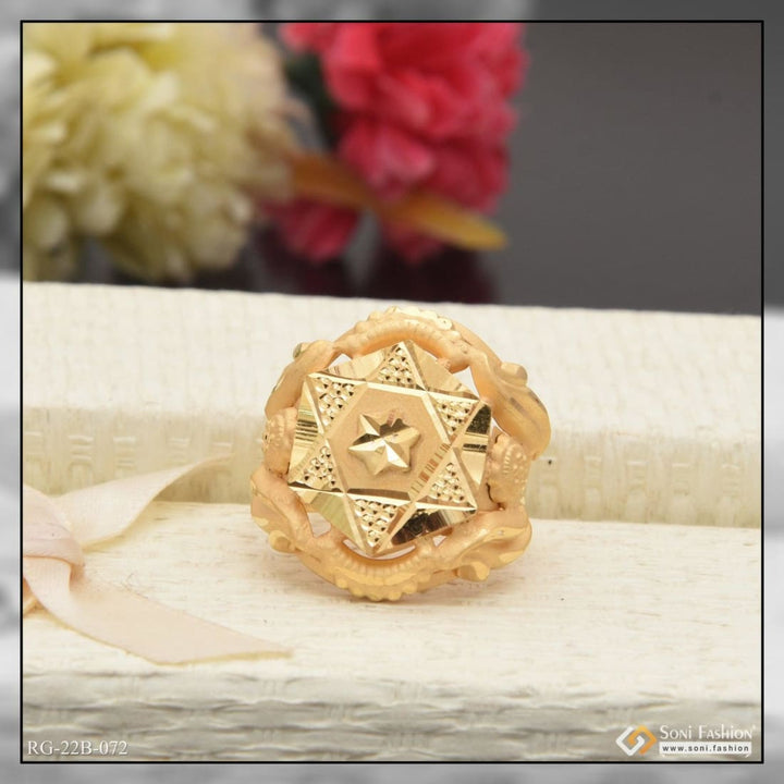 1 gram gold forming star decorative design best quality ring