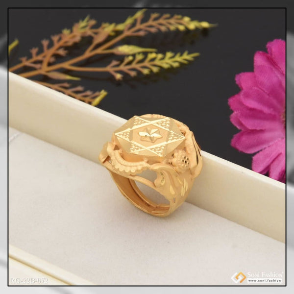 1 gram gold forming star decorative design best quality ring