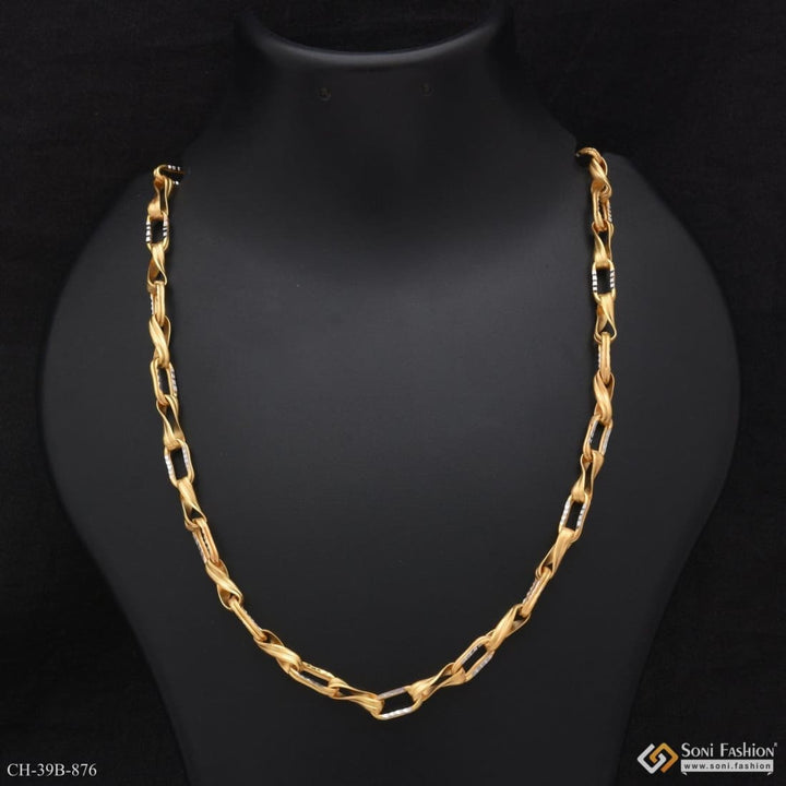 1 gram gold forming superior quality unique design chain for