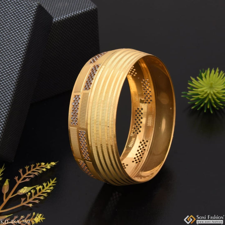 1 gram gold forming unique design premium-grade quality kada