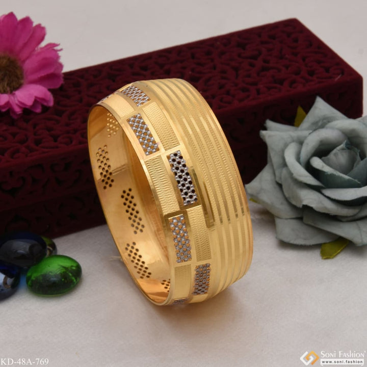 1 gram gold forming unique design premium-grade quality kada