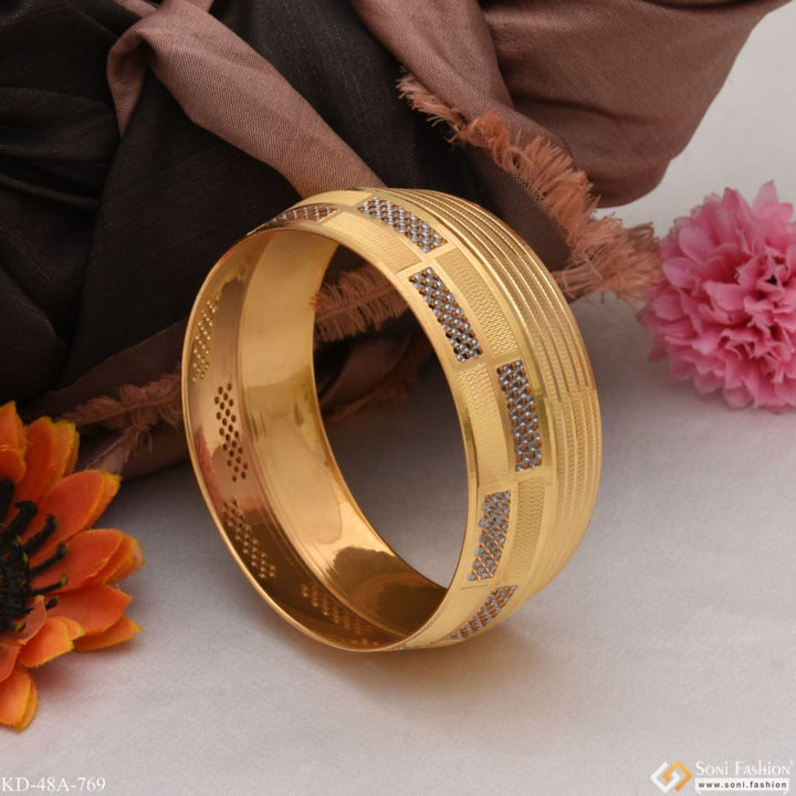 1 gram gold forming unique design premium-grade quality kada