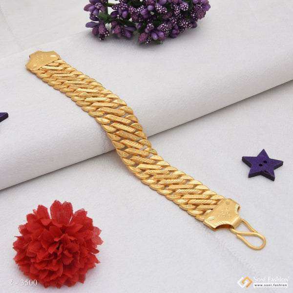 1 gram gold forming wave design best quality plated bracelet