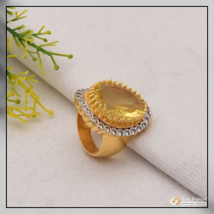 1 gram gold forming yellow colour with diamond elegant