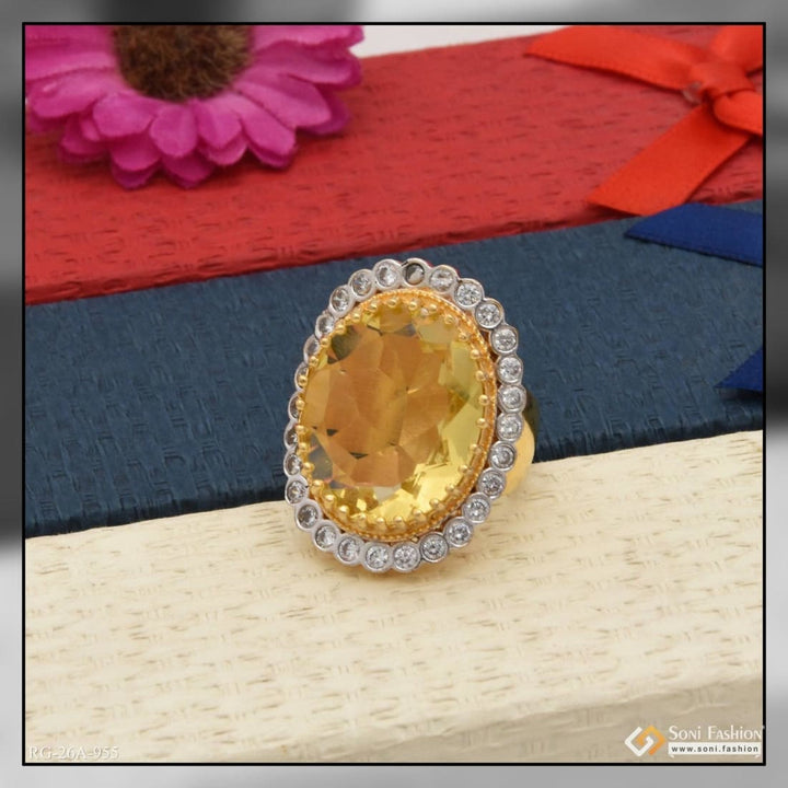 1 gram gold forming yellow colour with diamond elegant