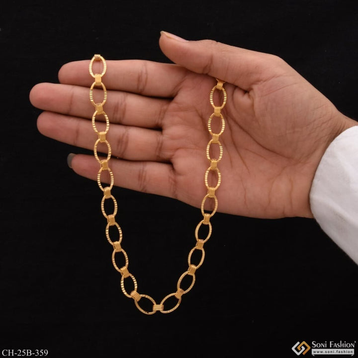 Gold Plated Men’s Chain - 1 Gram Gold, Style B359