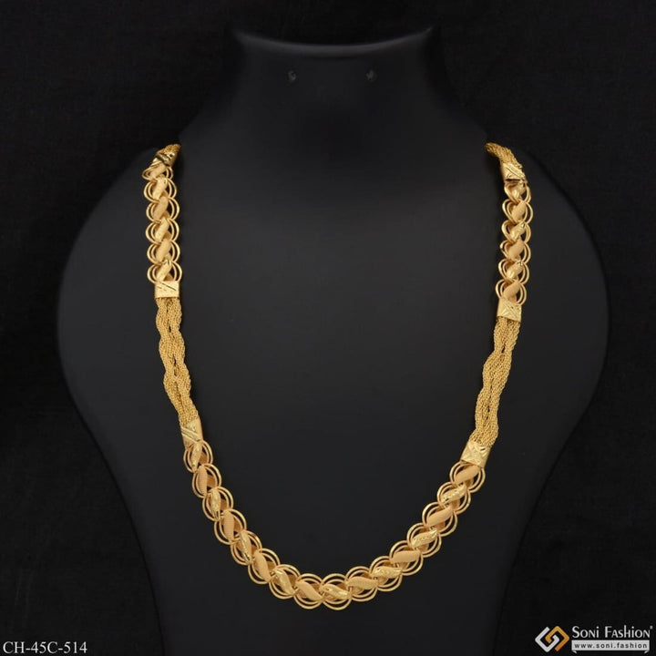 1 Gram Gold Plated 2 In Kohli Finely Detailed Design Chain