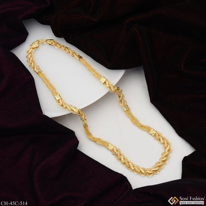 1 Gram Gold Plated 2 In Kohli Finely Detailed Design Chain