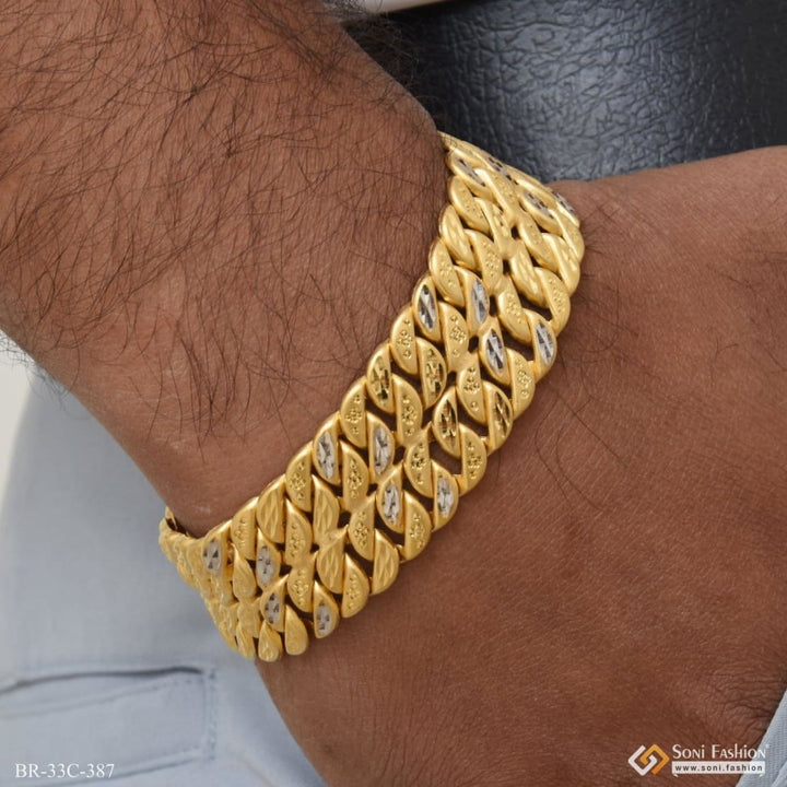 1 gram gold plated 2 line pokal sophisticated design