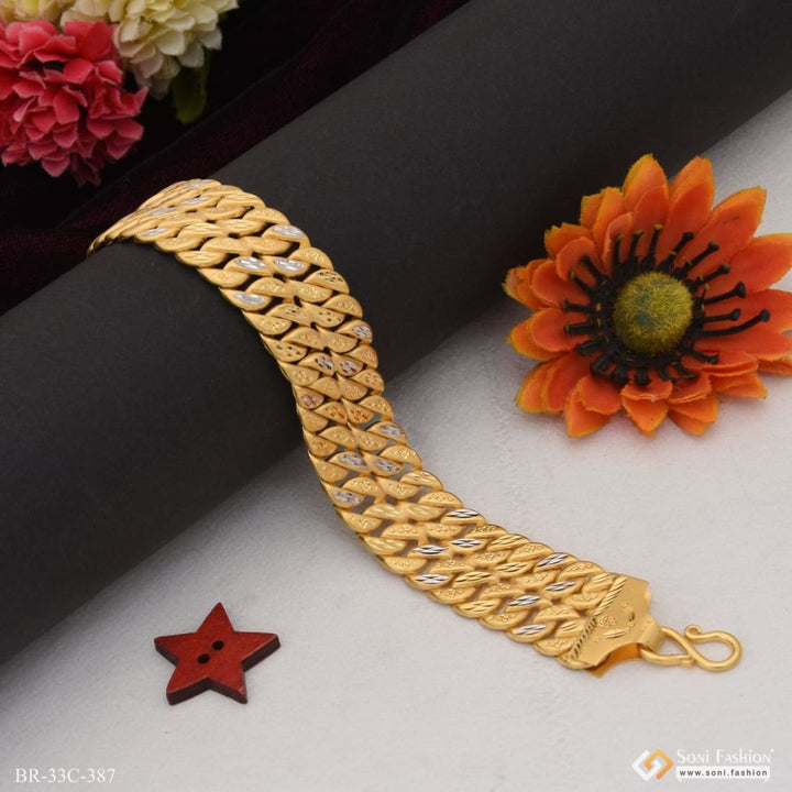 1 gram gold plated 2 line pokal sophisticated design