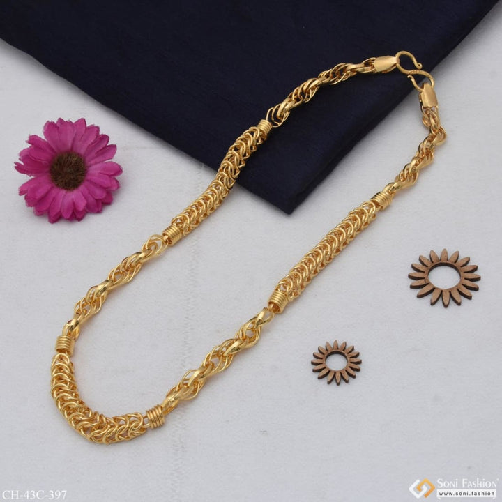 1 Gram Gold Plated 2 In Rajwadi Fashionable Design Chain