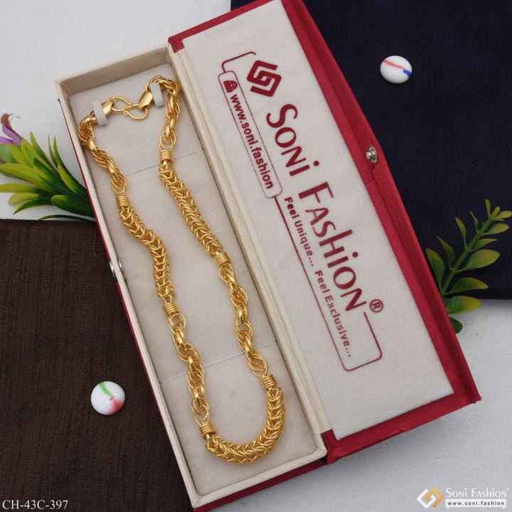 1 Gram Gold Plated 2 In Rajwadi Fashionable Design Chain