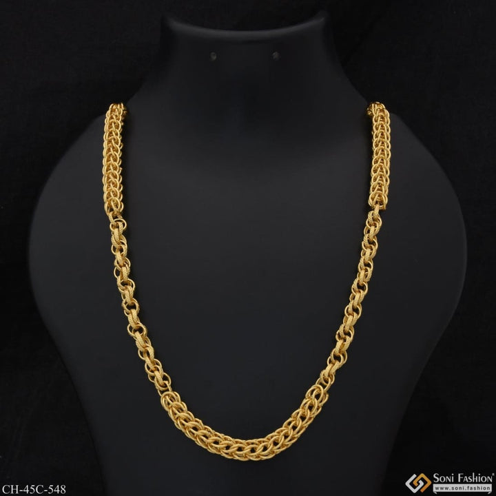 1 gram gold plated 2 in rajwadi glittering design chain for