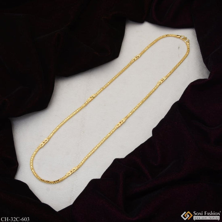 1 gram gold plated 2 in superior quality unique design chain