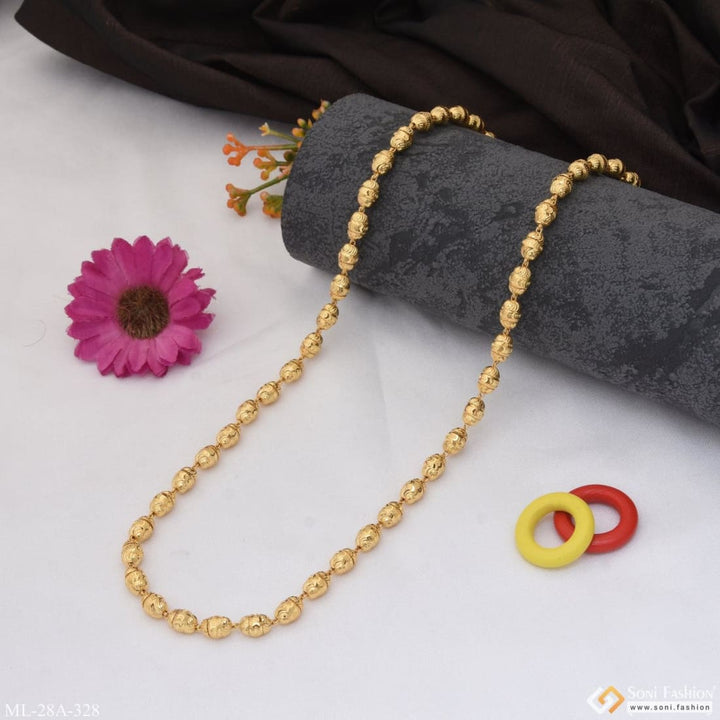 1 Gram Gold Plated Artisanal Design High-quality Mala For