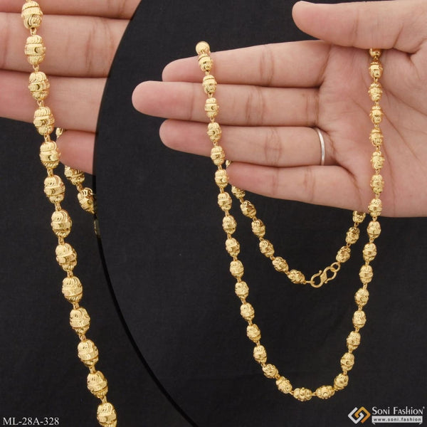 1 Gram Gold Plated Artisanal Design High-quality Mala For