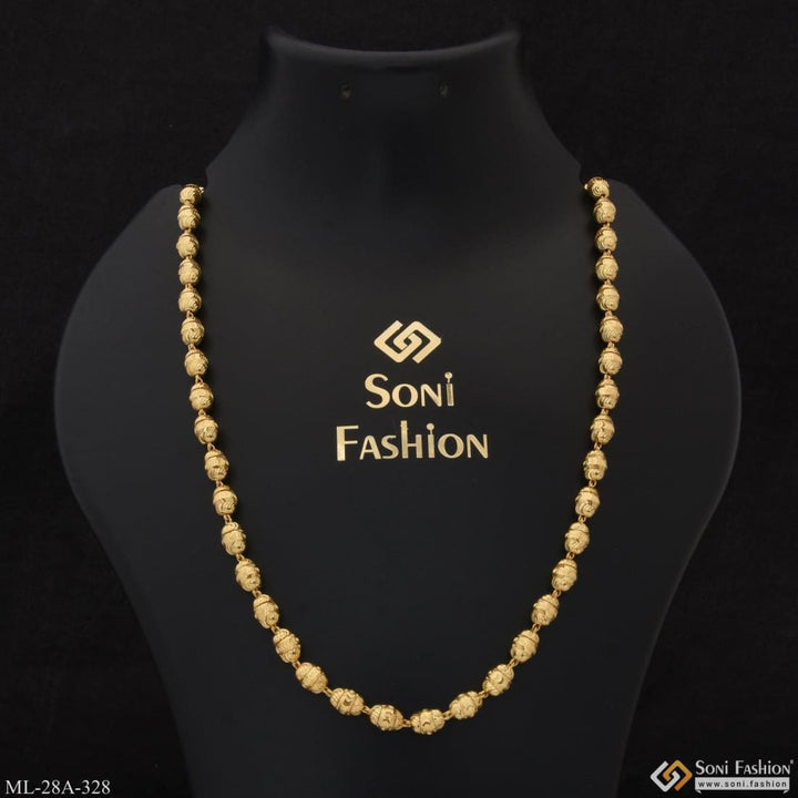 1 Gram Gold Plated Artisanal Design High-quality Mala For