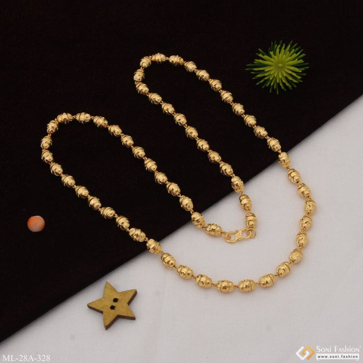 1 Gram Gold Plated Artisanal Design High-quality Mala For