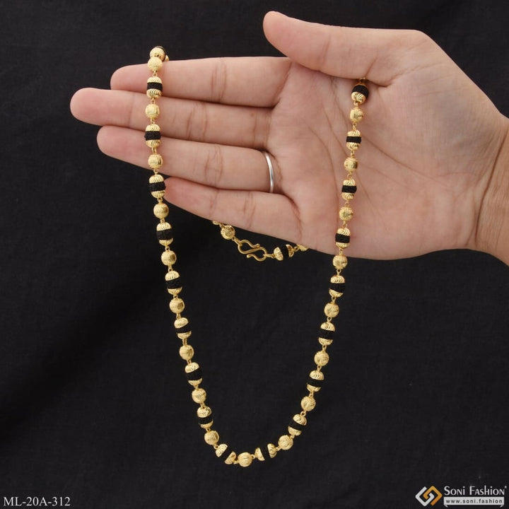 1 Gram Gold Plated Attention-getting Design Rudraksha Mala