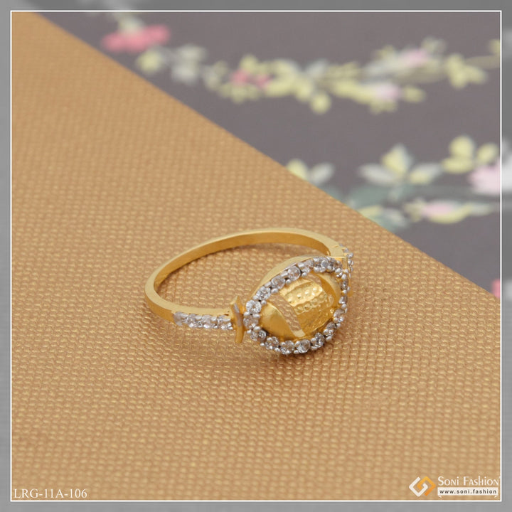 1 Gram Gold Plated Beautiful Design Charming Ring For