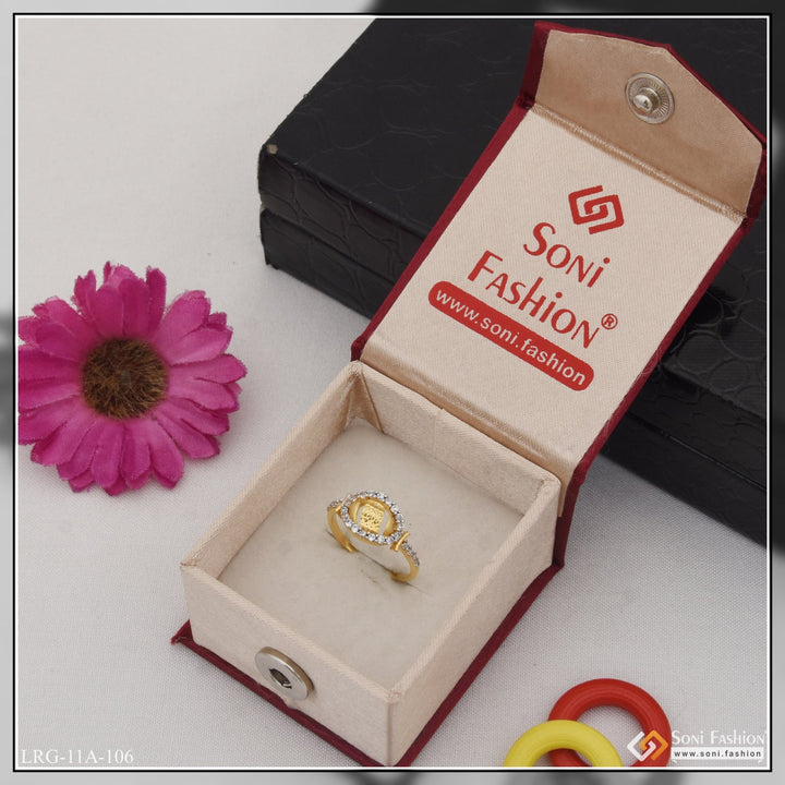 1 Gram Gold Plated Beautiful Design Charming Ring For