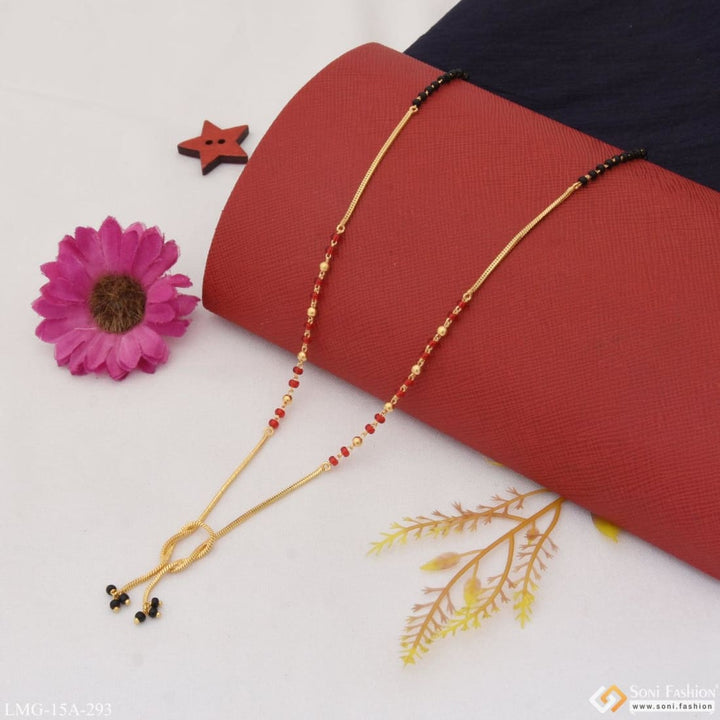 1 Gram Gold Plated Beautiful Design Pretty Mangalsutra For