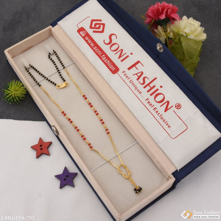 1 Gram Gold Plated Beautiful Design Pretty Mangalsutra For