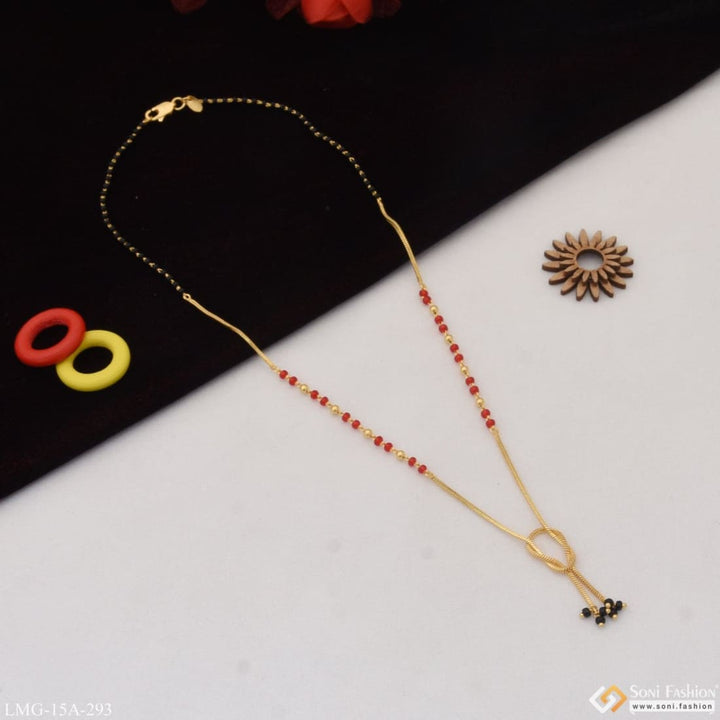 1 Gram Gold Plated Beautiful Design Pretty Mangalsutra For