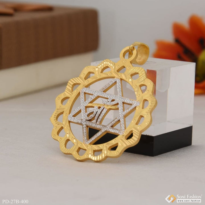 1 Gram Gold Plated Maa Best Quality Attractive Design