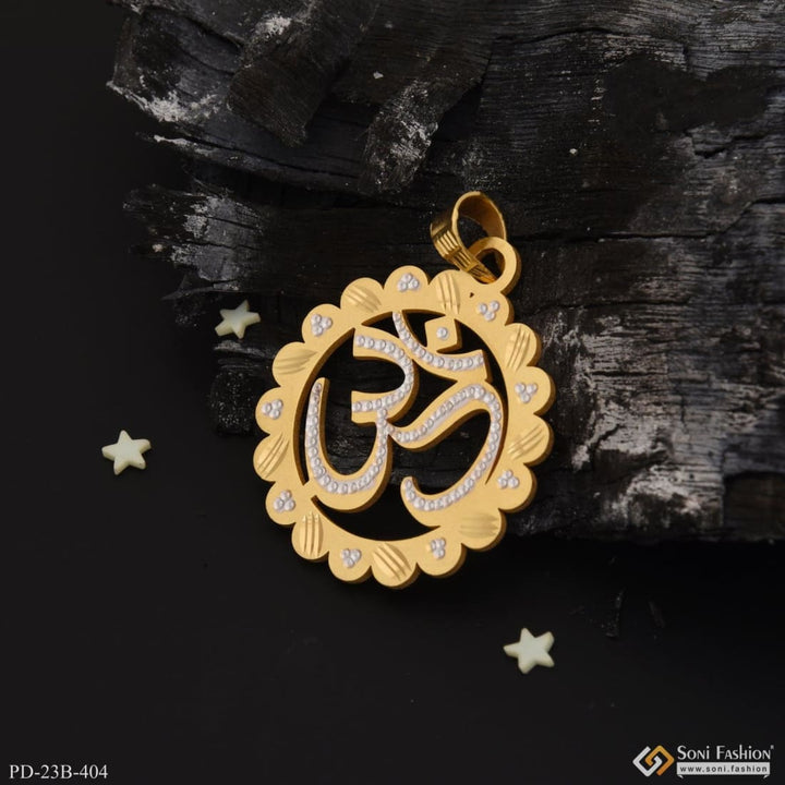 1 gram gold plated om best quality durable design pendant