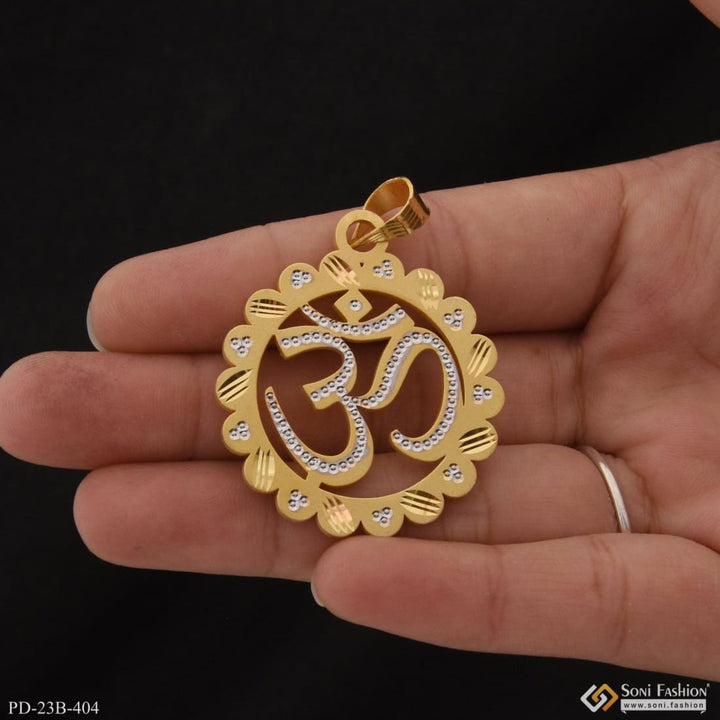 1 gram gold plated om best quality durable design pendant