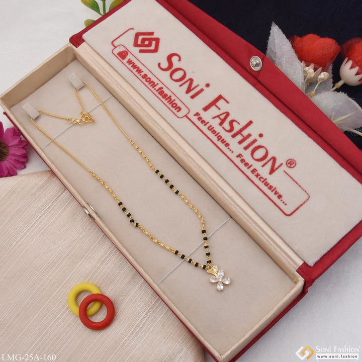 1 gram gold plated eye-catching design designer mangalsutra