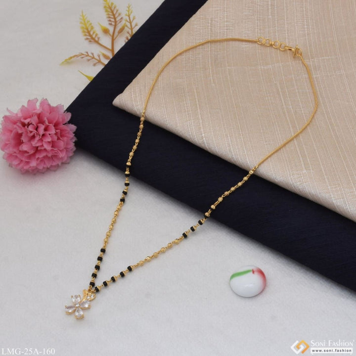 1 gram gold plated eye-catching design designer mangalsutra