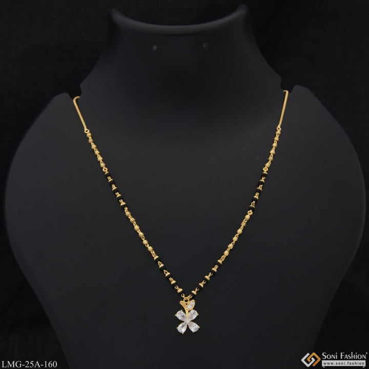 1 gram gold plated eye-catching design designer mangalsutra