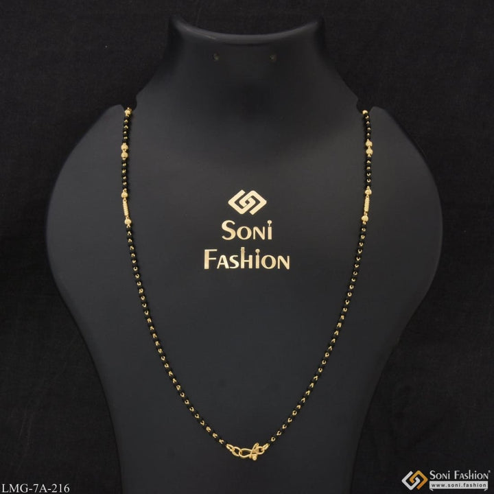 1 gram gold plated eye-catching design mangalsutra dori for