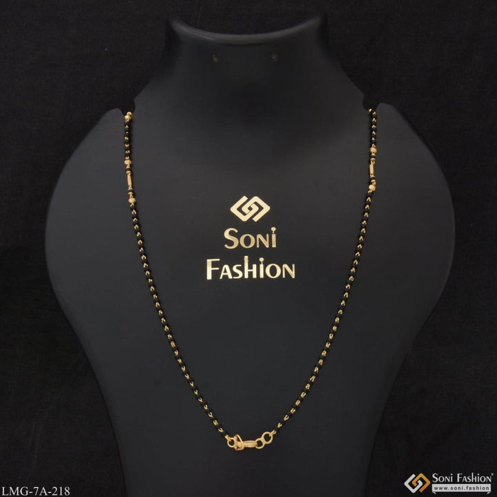 1 gram gold plated eye-catching design mangalsutra dori for