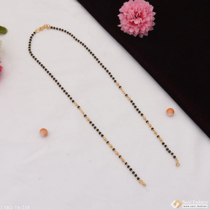 1 gram gold plated eye-catching design mangalsutra dori for