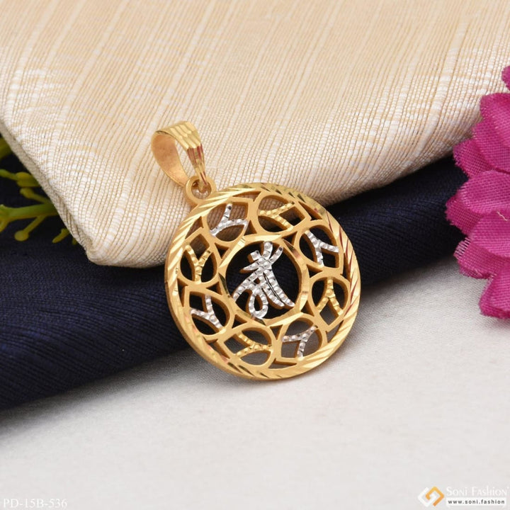 1 Gram Gold Plated Maa Chic Design Superior Quality Pendant