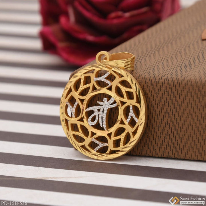 1 Gram Gold Plated Maa Chic Design Superior Quality Pendant